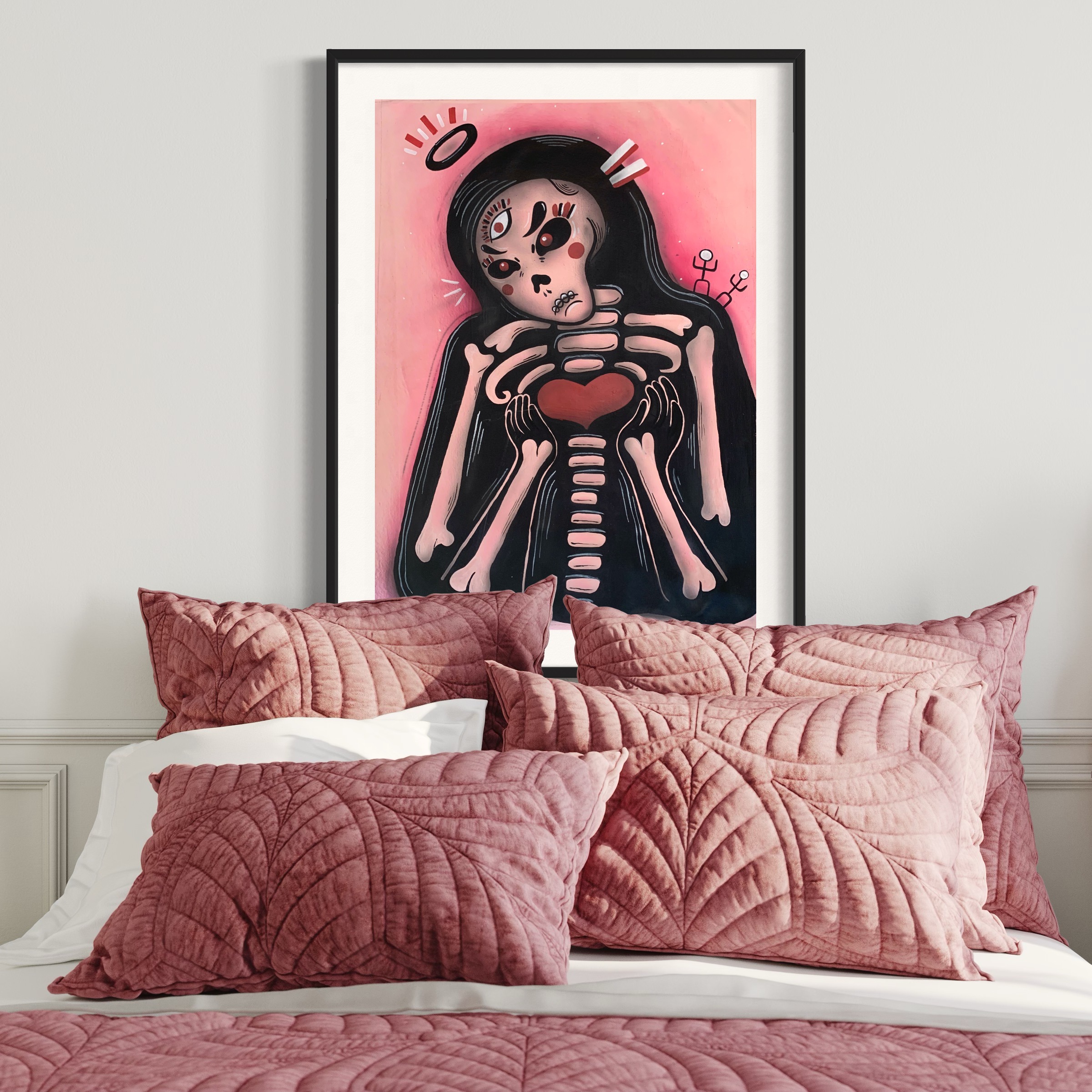 Skinny Death original artwork by Urbanimal