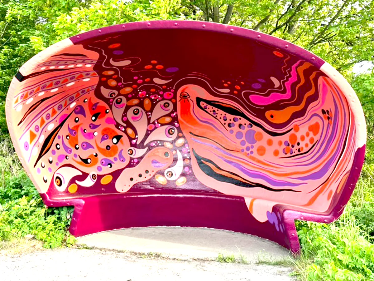 Urbanimal bus stop street art